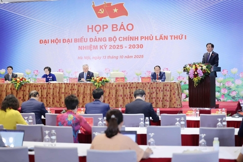 TỔNG THUẬT: Họp báo về kết quả Đại hội đại biểu Đảng bộ Chính phủ lần thứ I