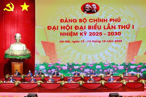 Khai mạc Đại hội đại biểu Đảng bộ Chính phủ lần thứ I